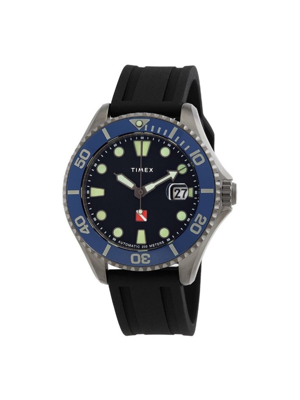 NWT Timex Automatic Black Dial Men's Watch TW2W21100
